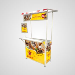 [B14] Booth Portable / Gerobak Lipat + Atap + Meja Depan + Menu