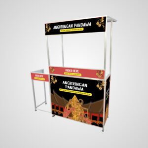 [B31] Booth Portable / Gerobak Lipat + Meja Kompor + Atap