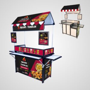 [B40] Booth Portable ( Tulang Hitam ) Komplit