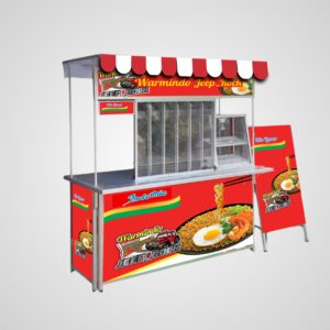 [B37] Booth Portable Warnindo Komplit Etalase