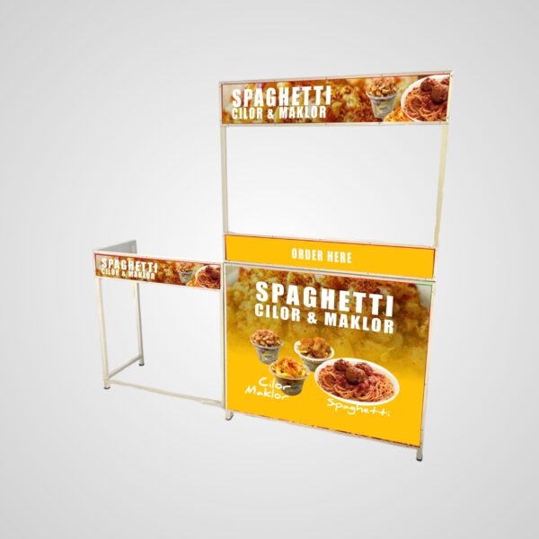 [B04] Booth Portable / Gerobak Lipat + Meja Kompor
